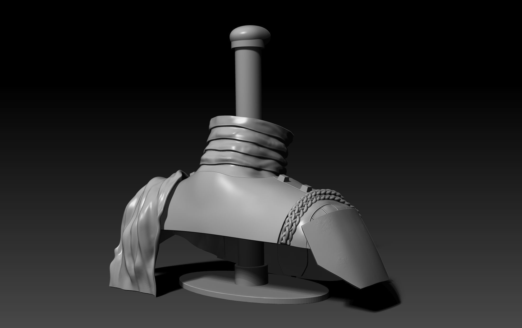 Stand for Boba Fett Helmet Original Trilogy 3D print model_10