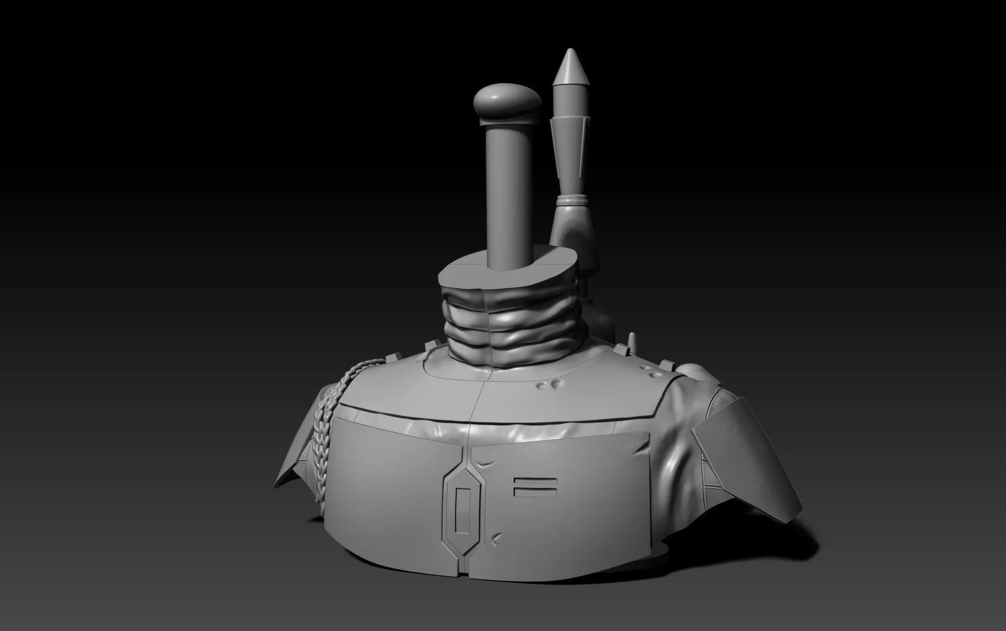 Stand for Boba Fett Helmet Original Trilogy 3D print model_0