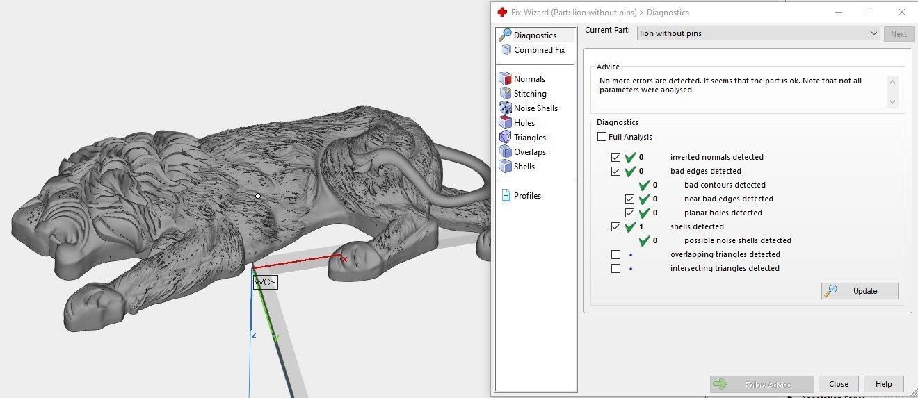 Lion jewelry piece 3D print model_7