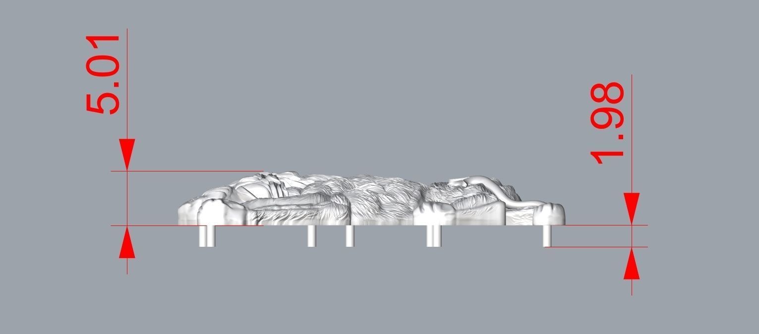 Lion jewelry piece 3D print model_5