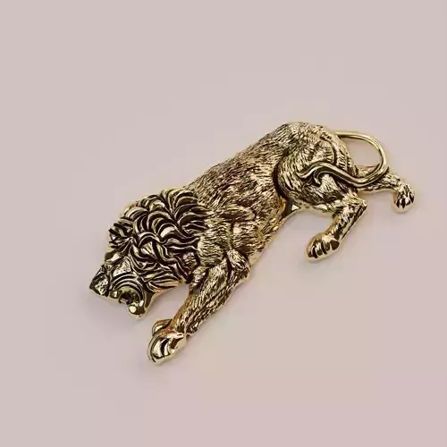 Lion jewelry piece 3D print model