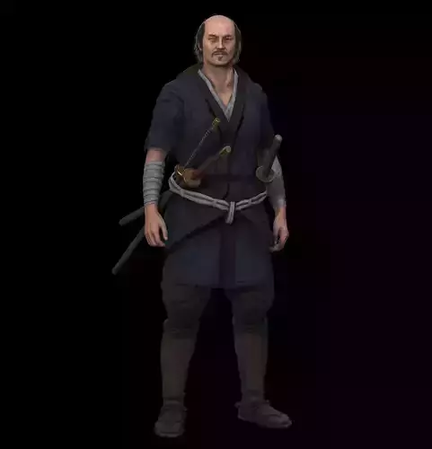 Samurai Character PBR Game Ready