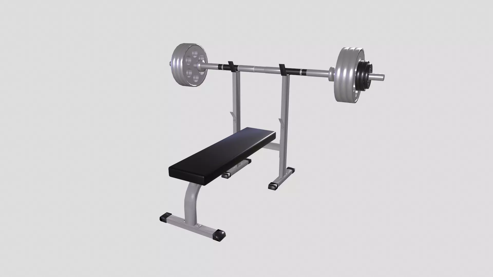 Bench press machine 3D model