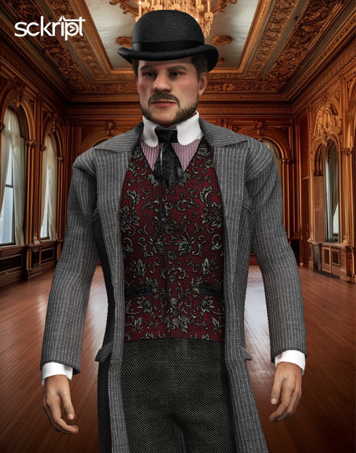 1800 Victorian Series Albin 3D model_2