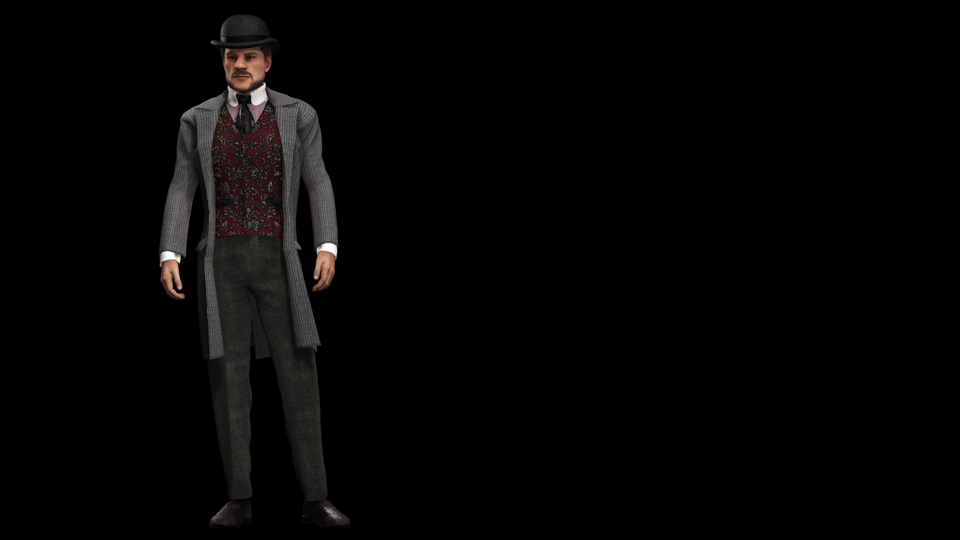 1800 Victorian Series Albin 3D model_3