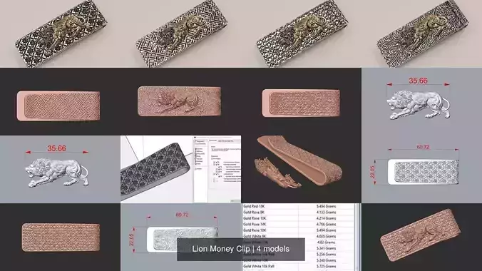 Lion Money Clip