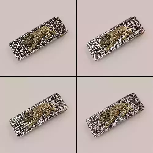 Lion Money Clip 3D Model Collection