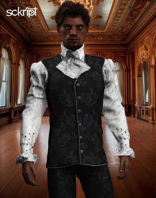 1800 Victorian Sckript Collection Alphonse 3D model_2