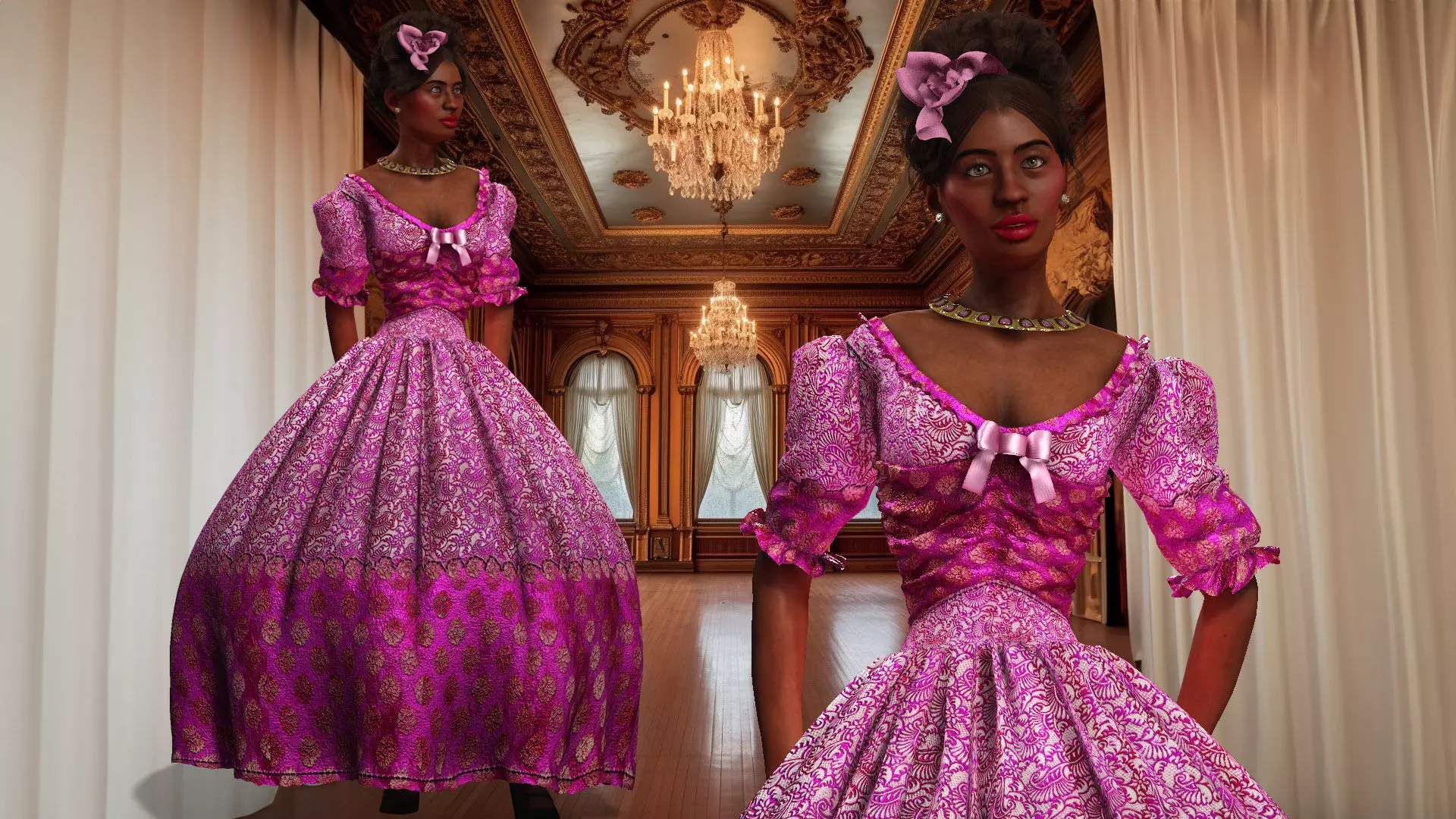 1800 Victorian Sckript Collection Annia 3D model_0