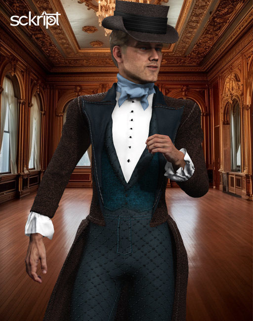 1800 Victorian Sckript Collection Bernard 3D model_2