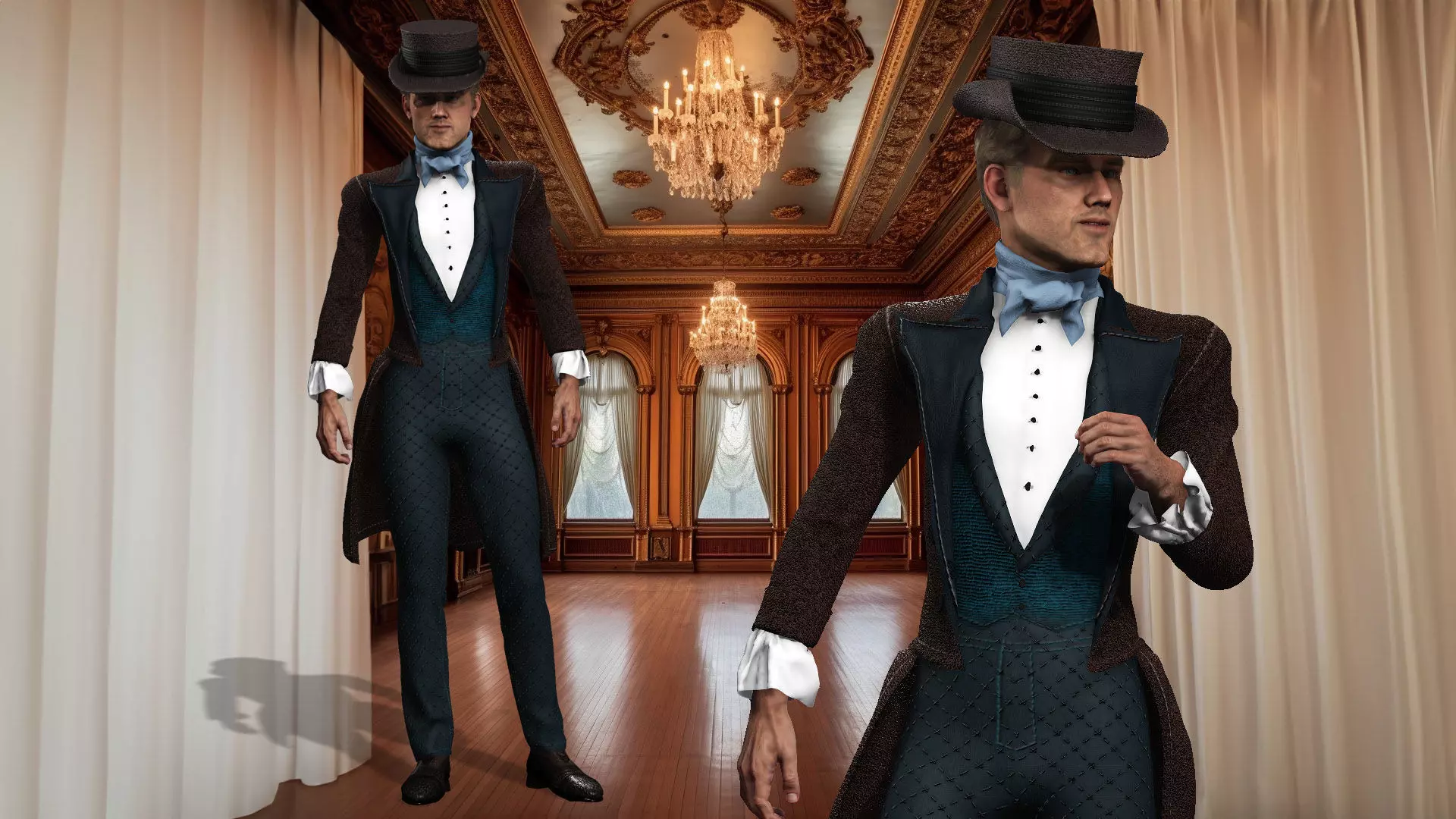 1800 Victorian Sckript Collection Bernard 3D model_0