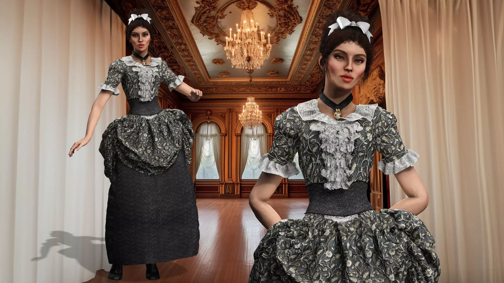 1800 Victorian Sckript Collection Henrietta 3D model_0