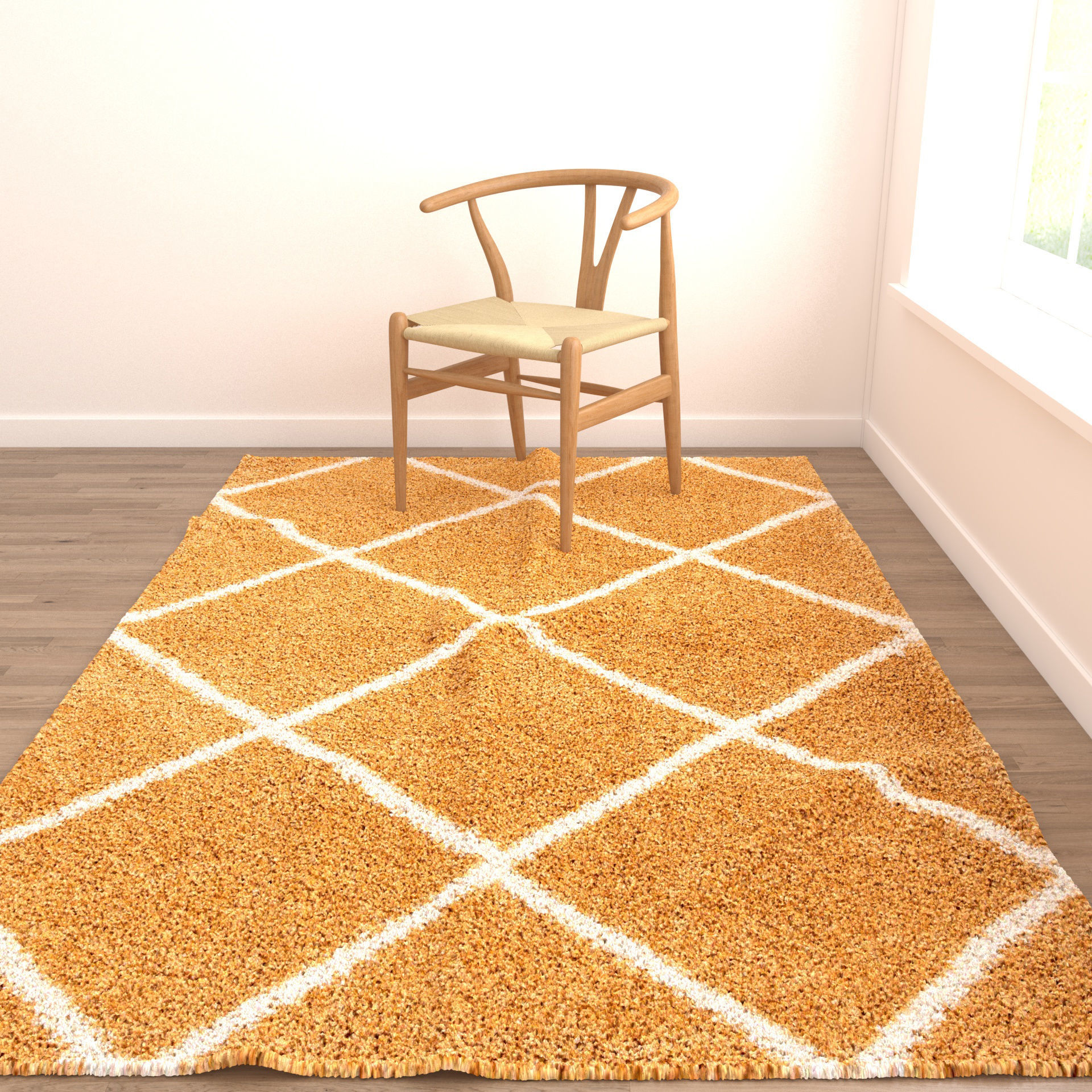 Rugs No 885 Low-poly 3D model_4