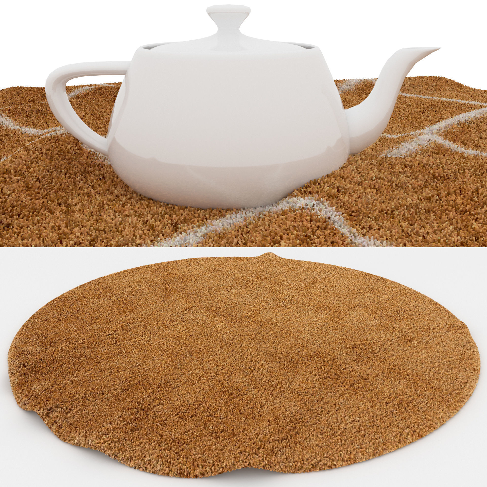 Rugs No 885 Low-poly 3D model_1