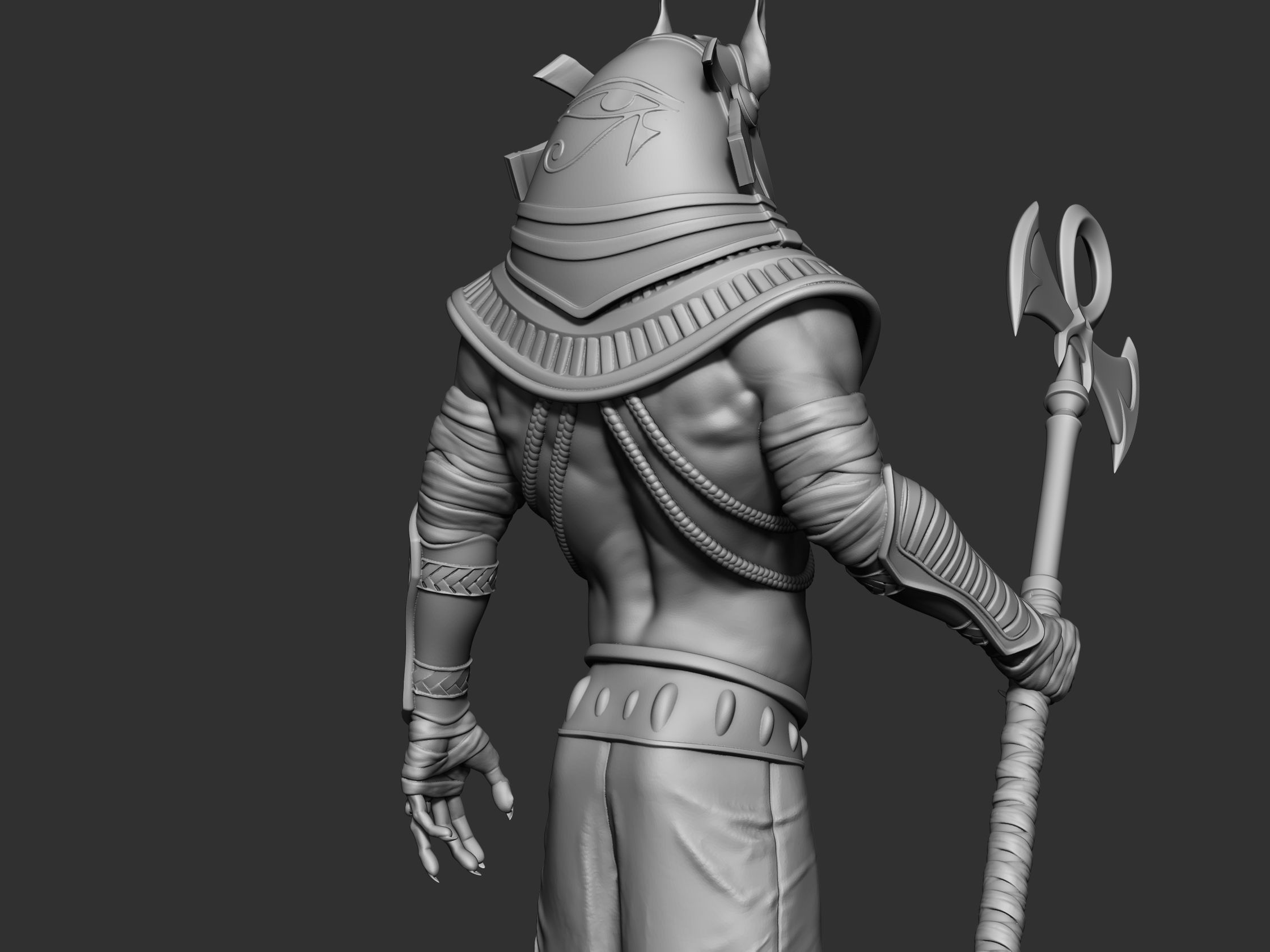Anubis ready to 3d printing 3D model_9