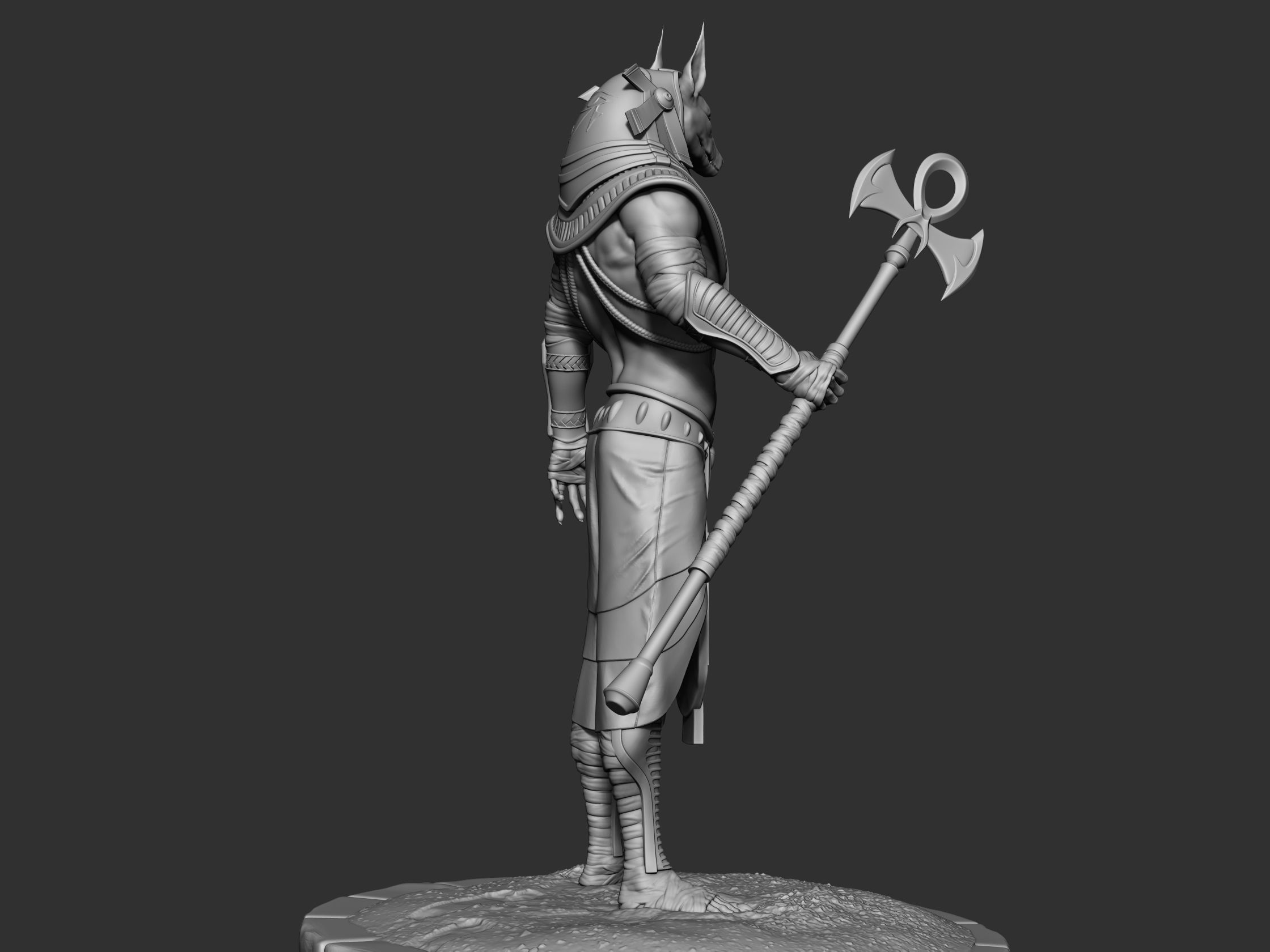 Anubis ready to 3d printing 3D model_10
