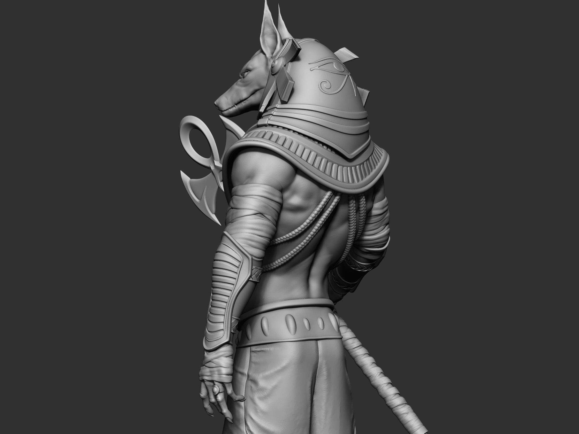 Anubis ready to 3d printing 3D model_8