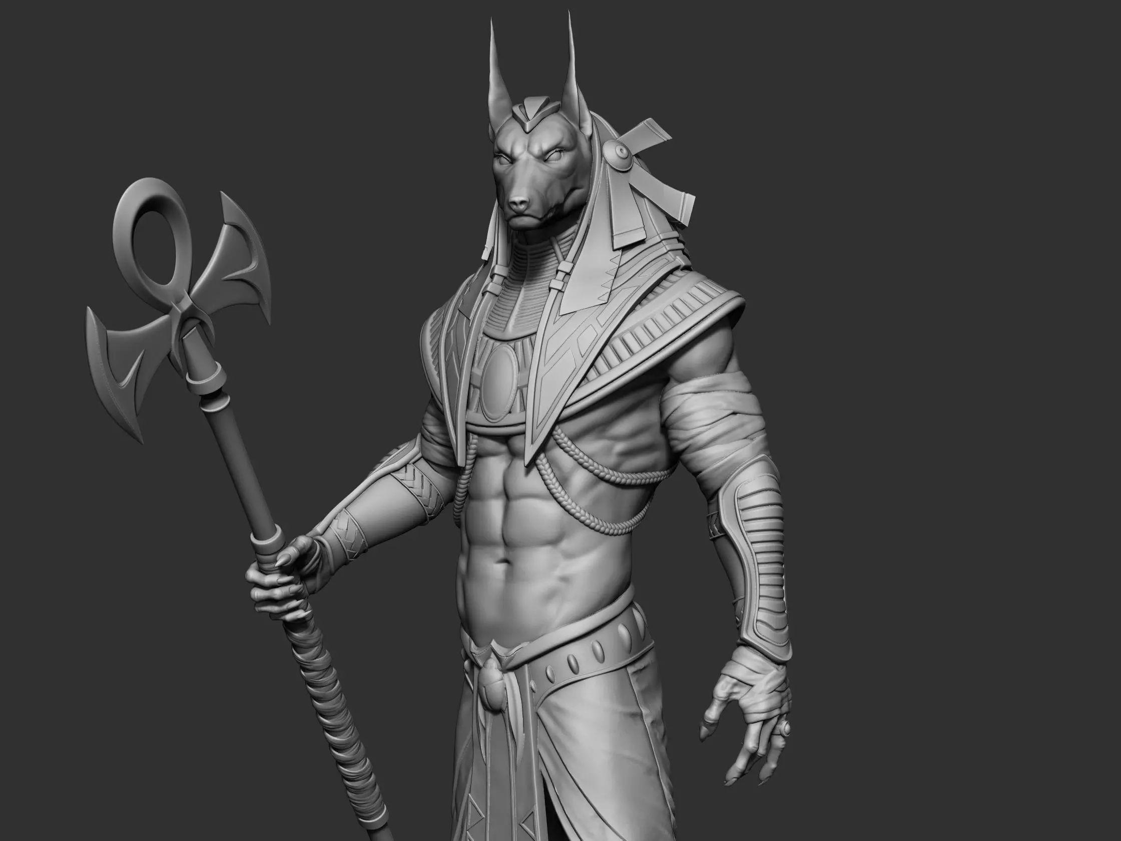 Anubis ready to 3d printing 3D model_0