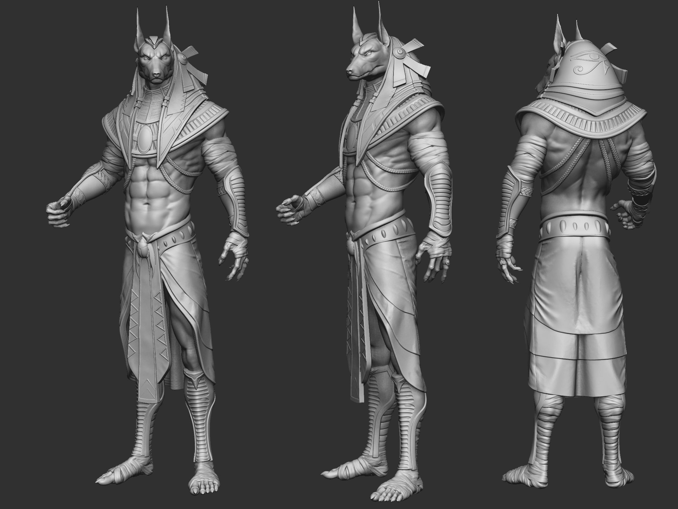 Anubis ready to 3d printing 3D model_11