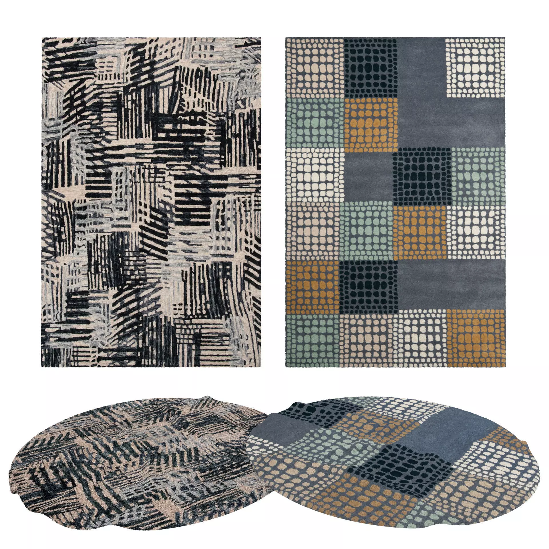 Rugs No 886 Low-poly 3D model