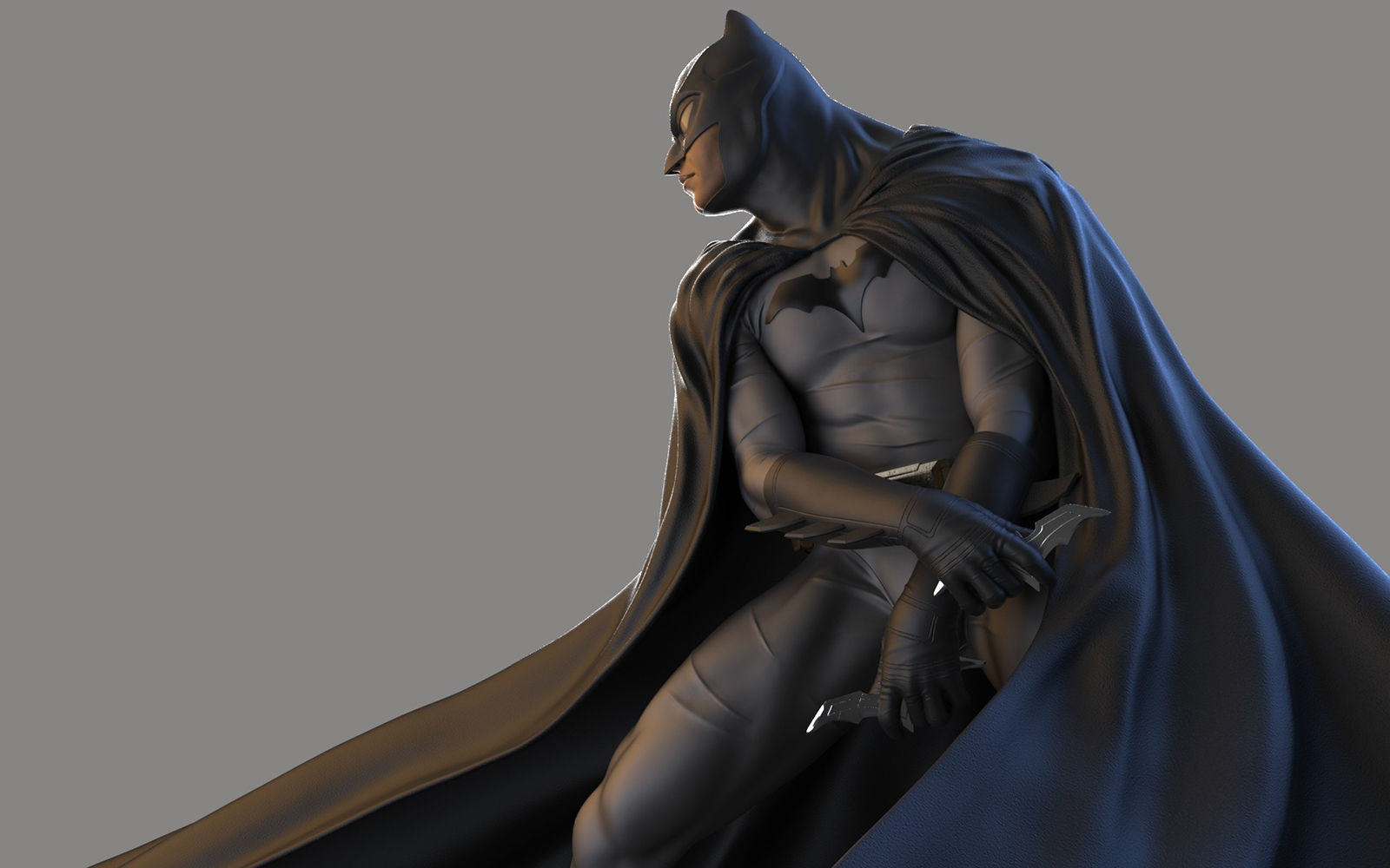 Batman Flowing Cape 3D Model Ready to Print 3D print model_3