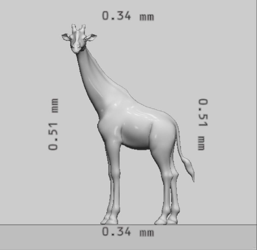 Giraffe Animal 3D Model Ready to Print 3D print model_8