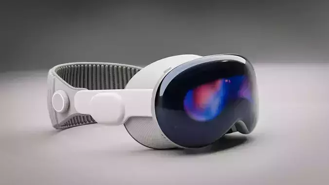  High quality Apple Vision Pro Low-poly 3D model