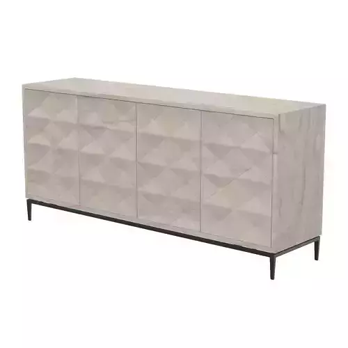 Peter French Rectangular 4 Door Sideboard 3D model