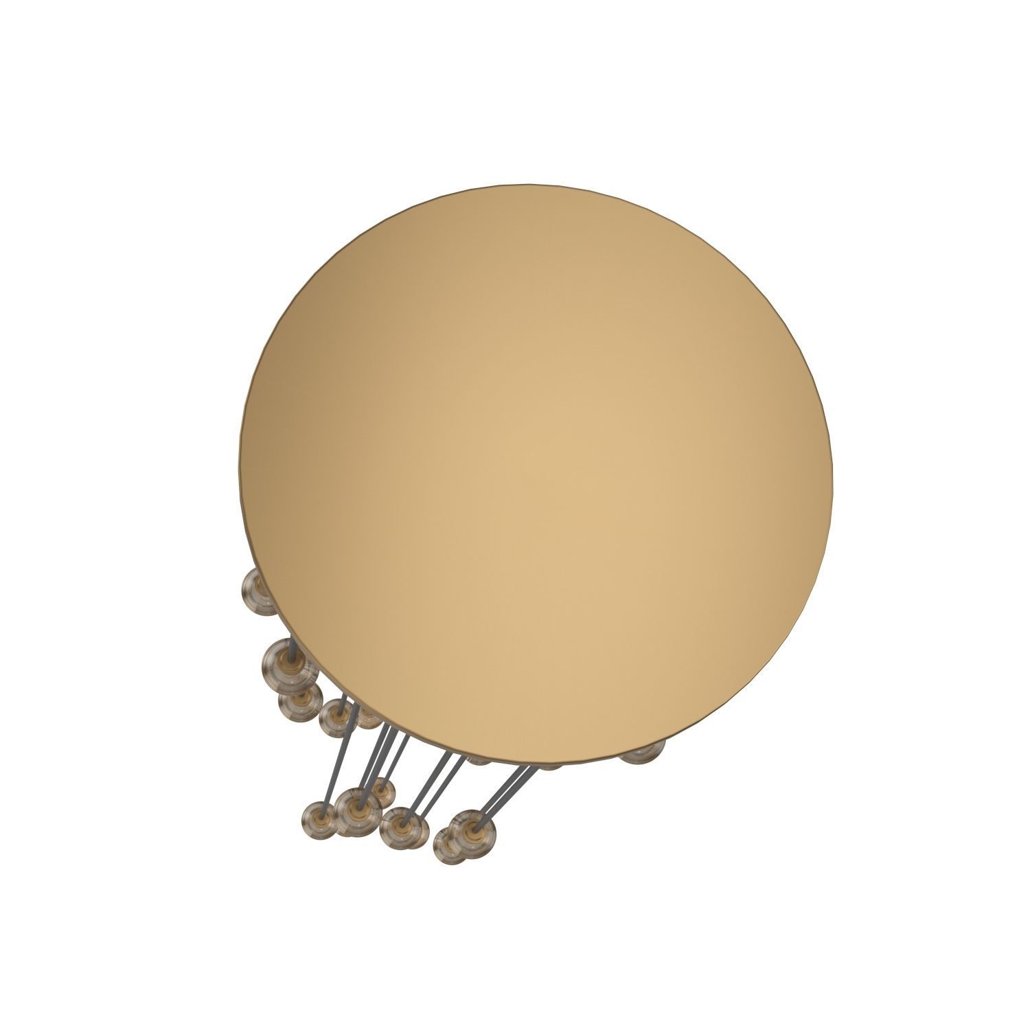 Pearl Round Chandelier 175in 3D model_2