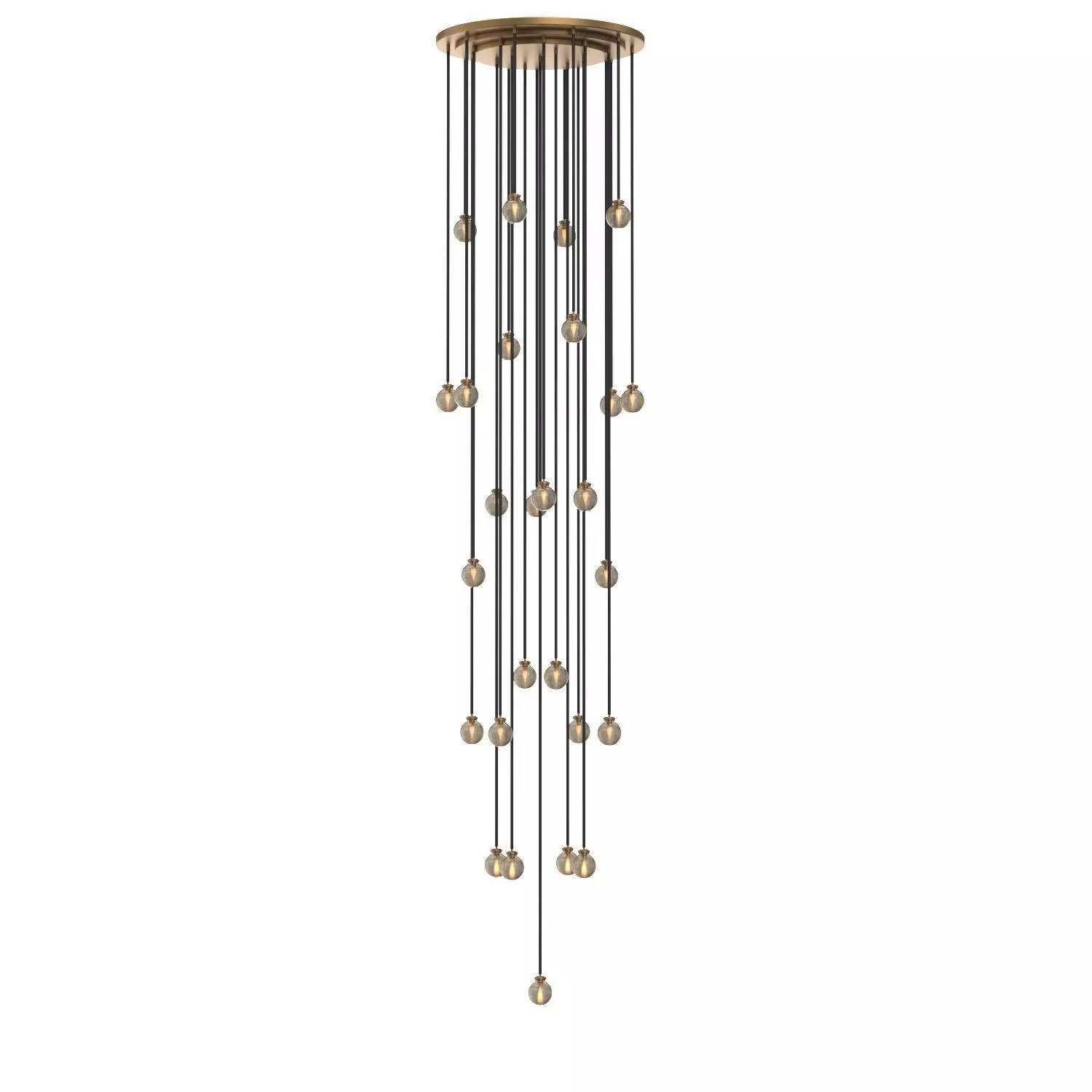 Pearl Round Chandelier 175in 3D model_0