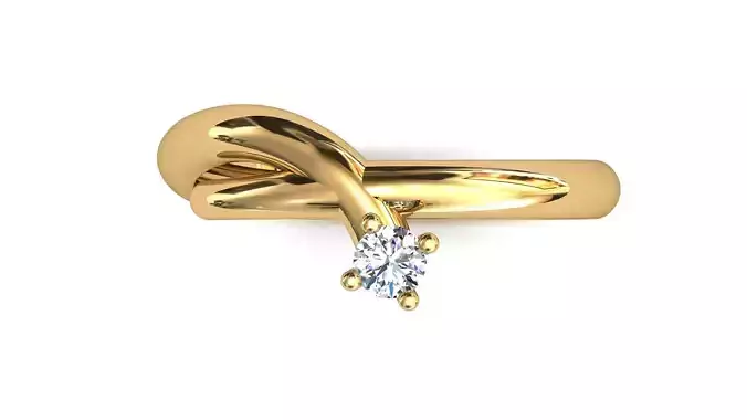 Women solitaire engagement ring