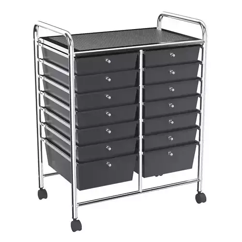 Offex Kids 14 Drawer Mobile Organizer