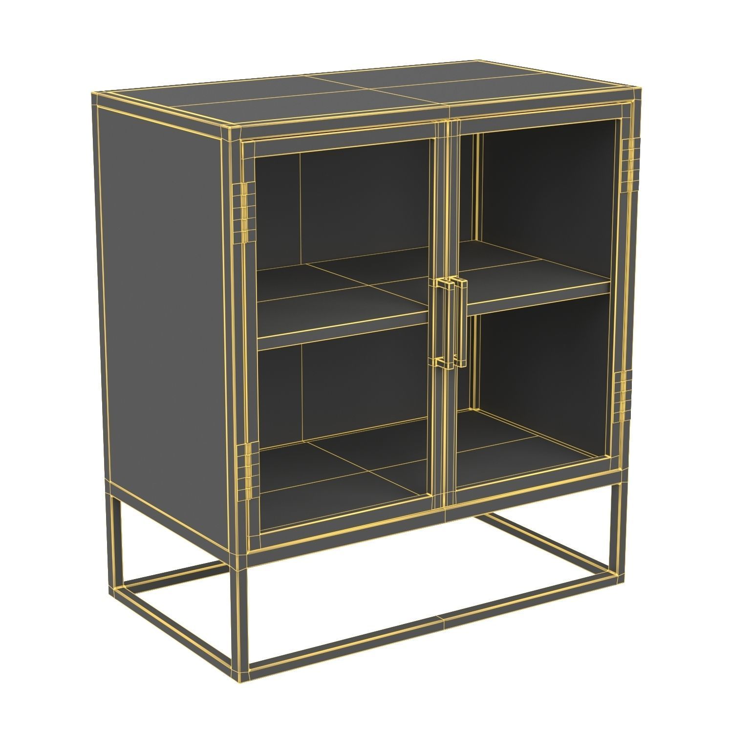 Nightstand dovetail Adler Side Table 3D model_5
