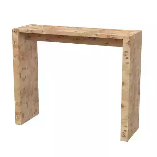 Niche Burl Wood Console Table 34in
