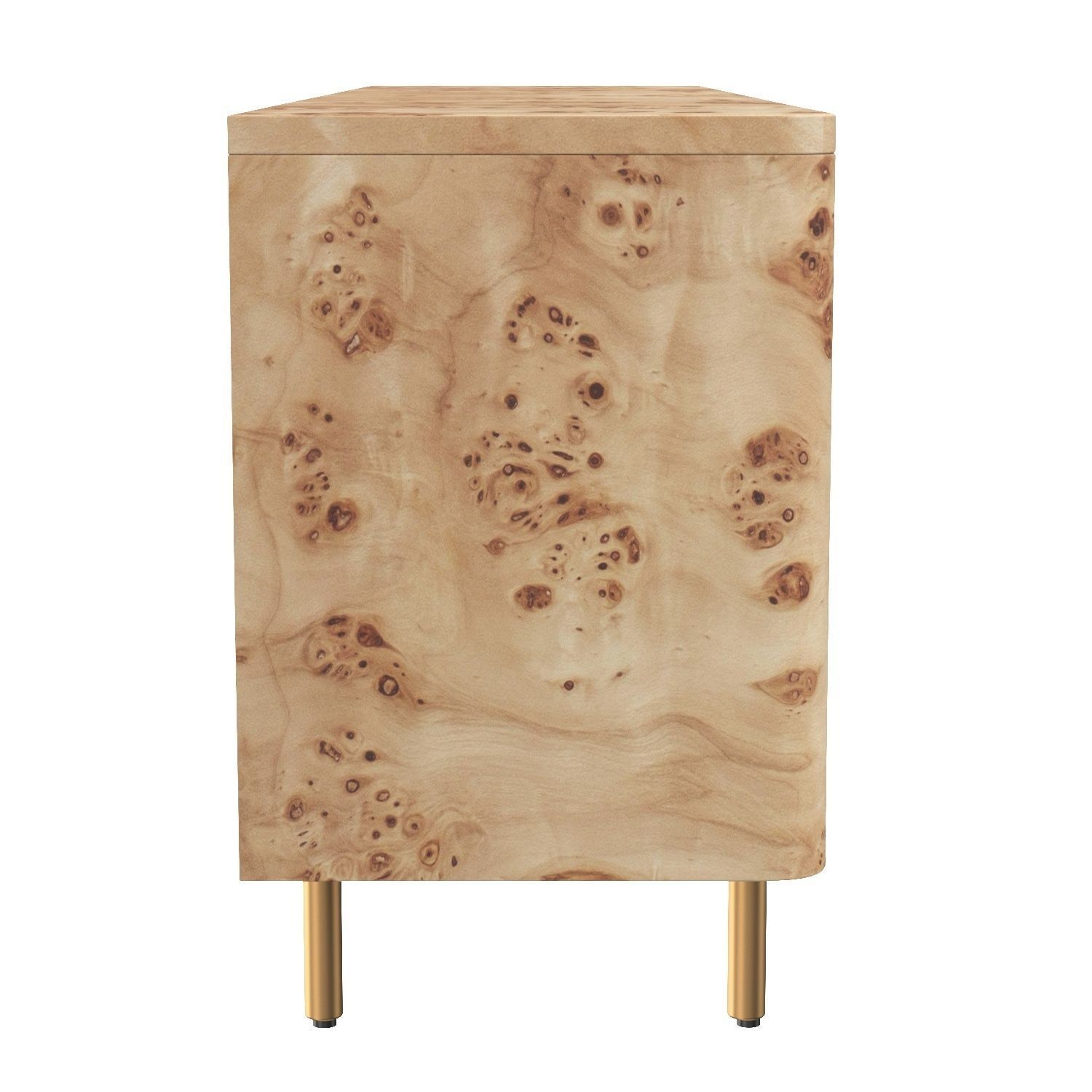 Mota Burl Wood Media Console 104103 3D model CGTrader