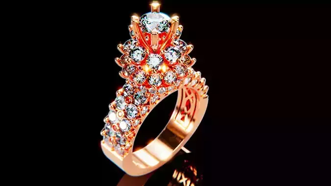 Engagement Ring 1 3D print model