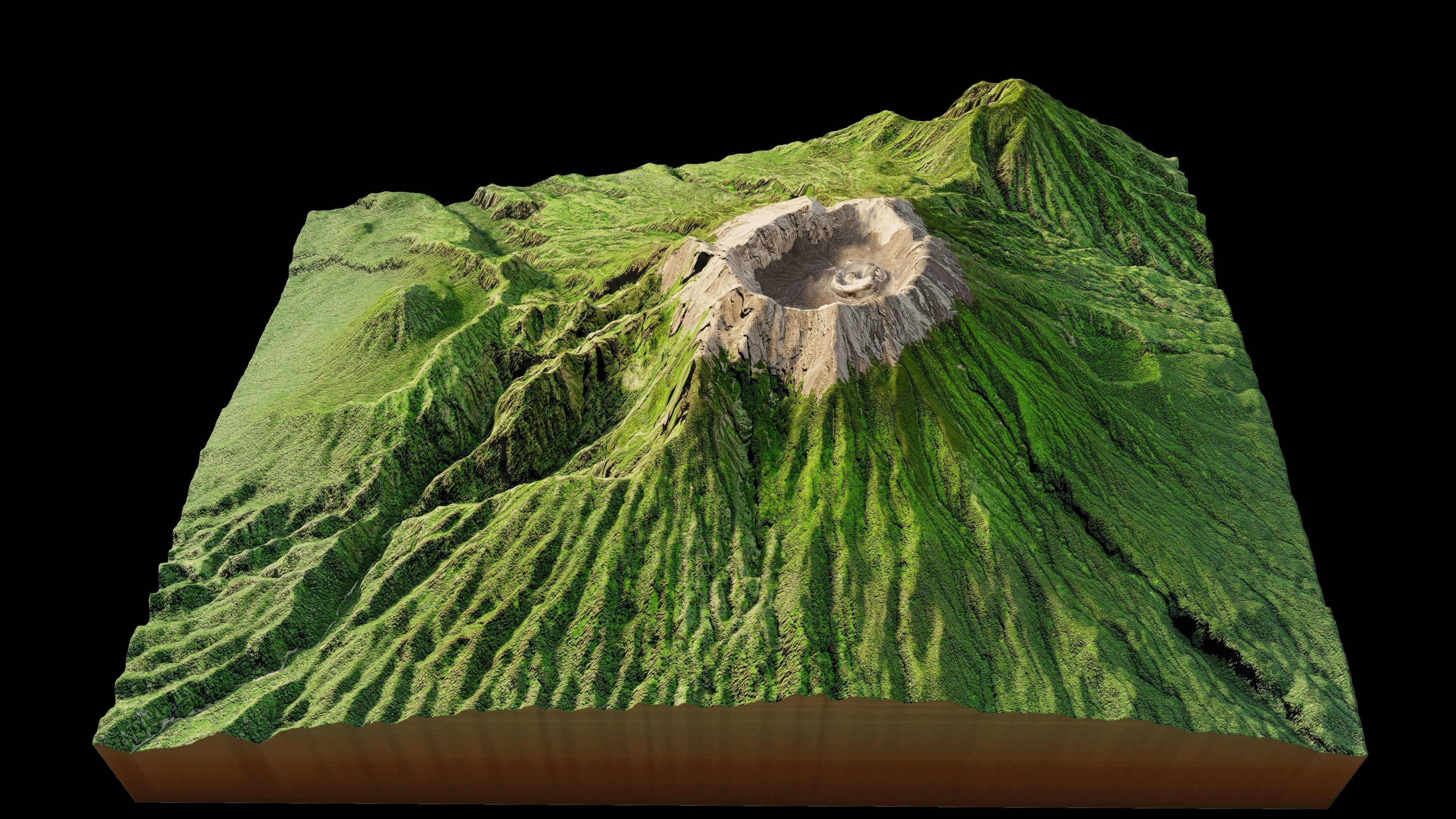 Mount Raung 3d model Terrain 3D model_10