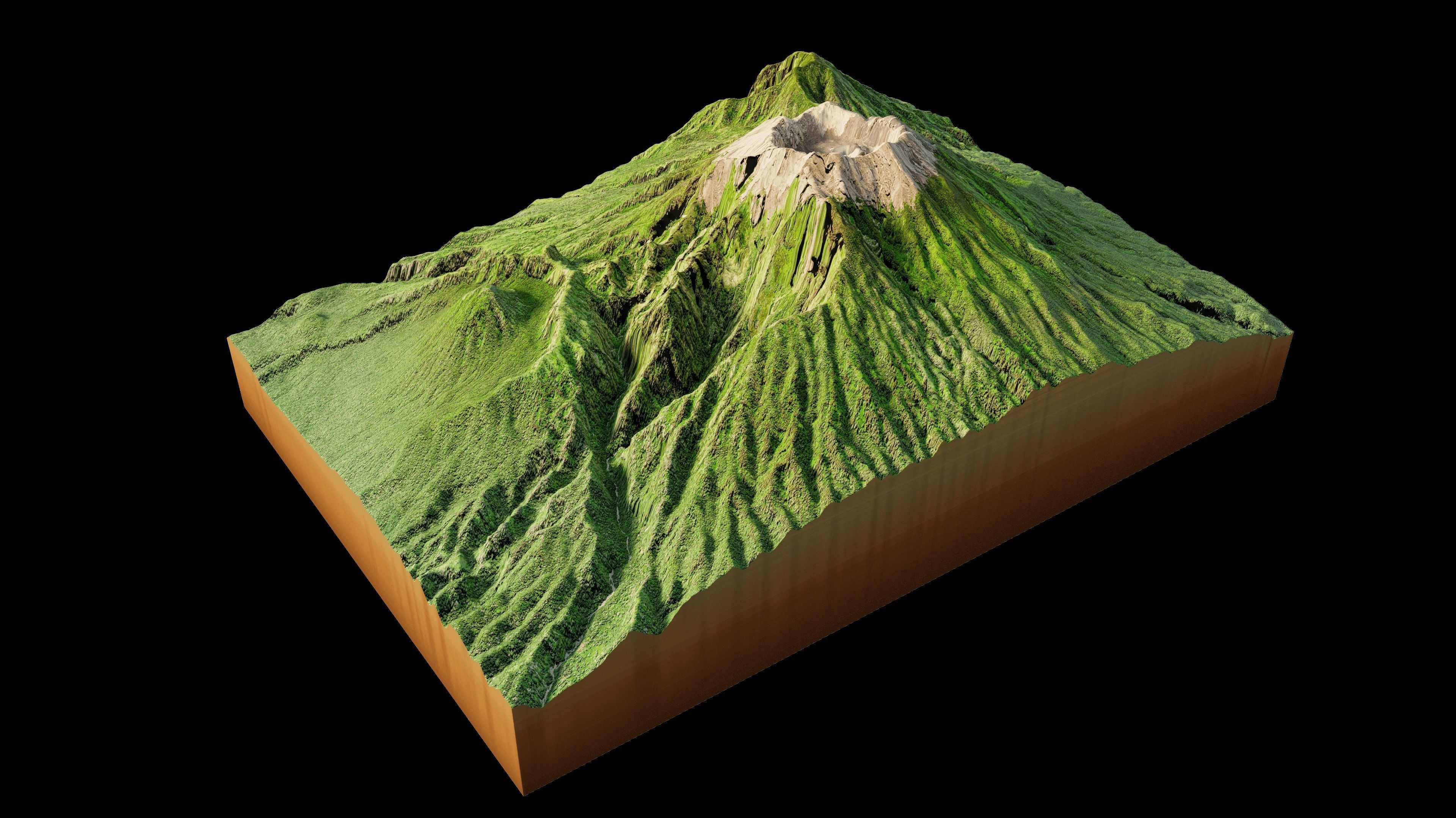 Mount Raung 3d model Terrain 3D model_9