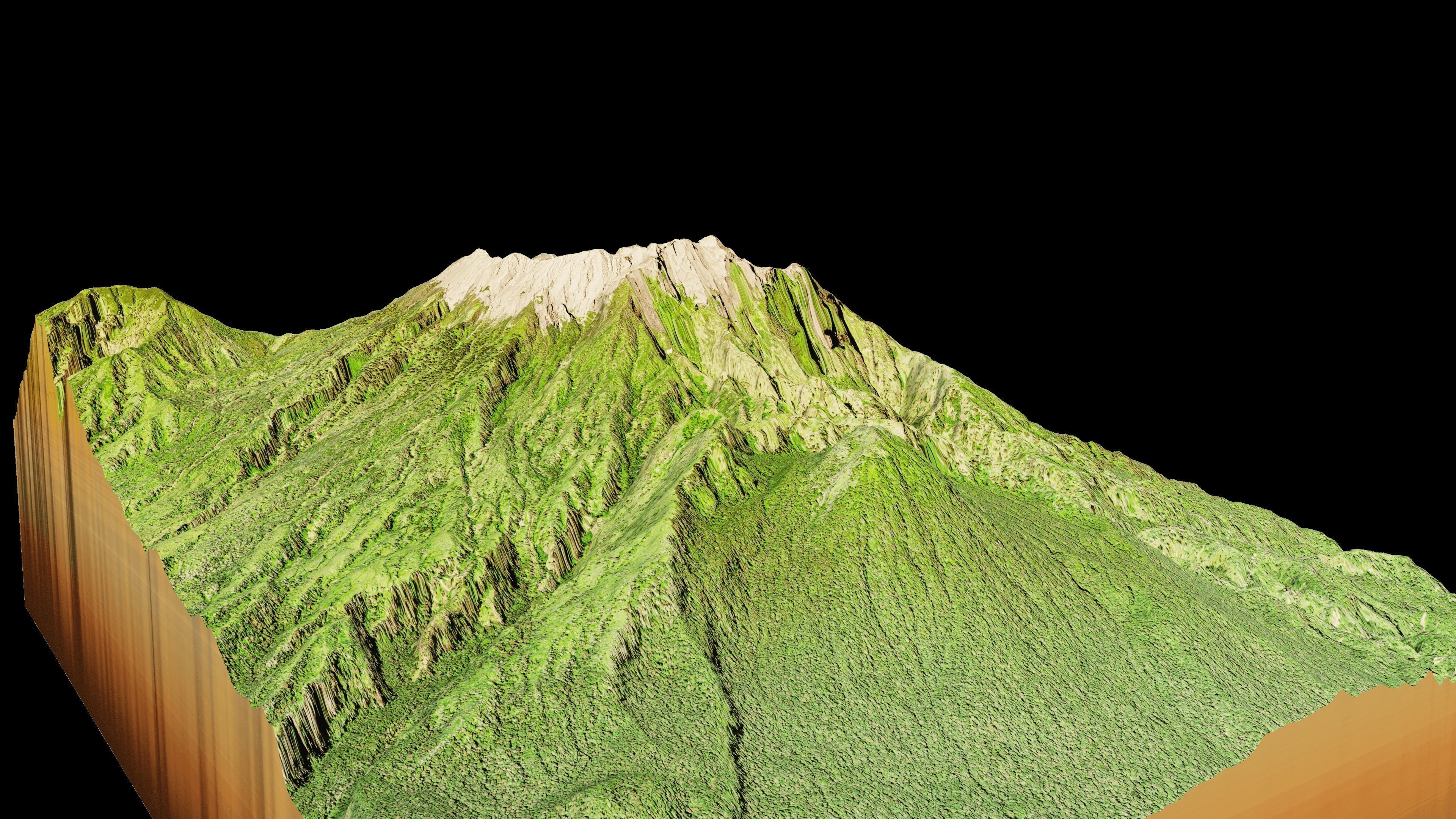 Mount Raung 3d model Terrain 3D model_8