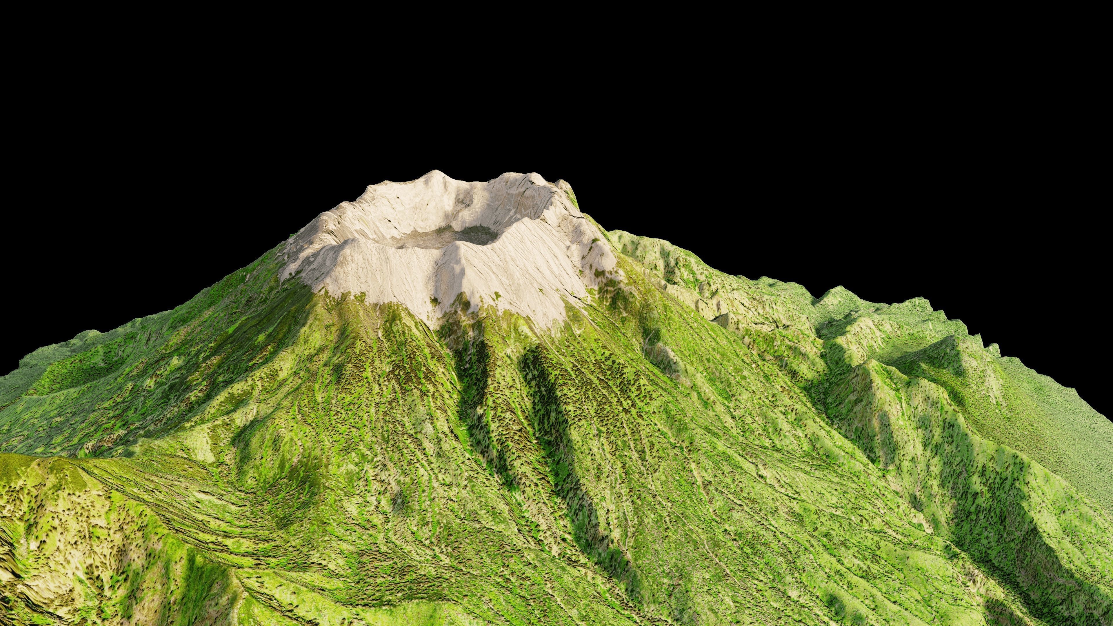 Mount Raung 3d model Terrain 3D model_2