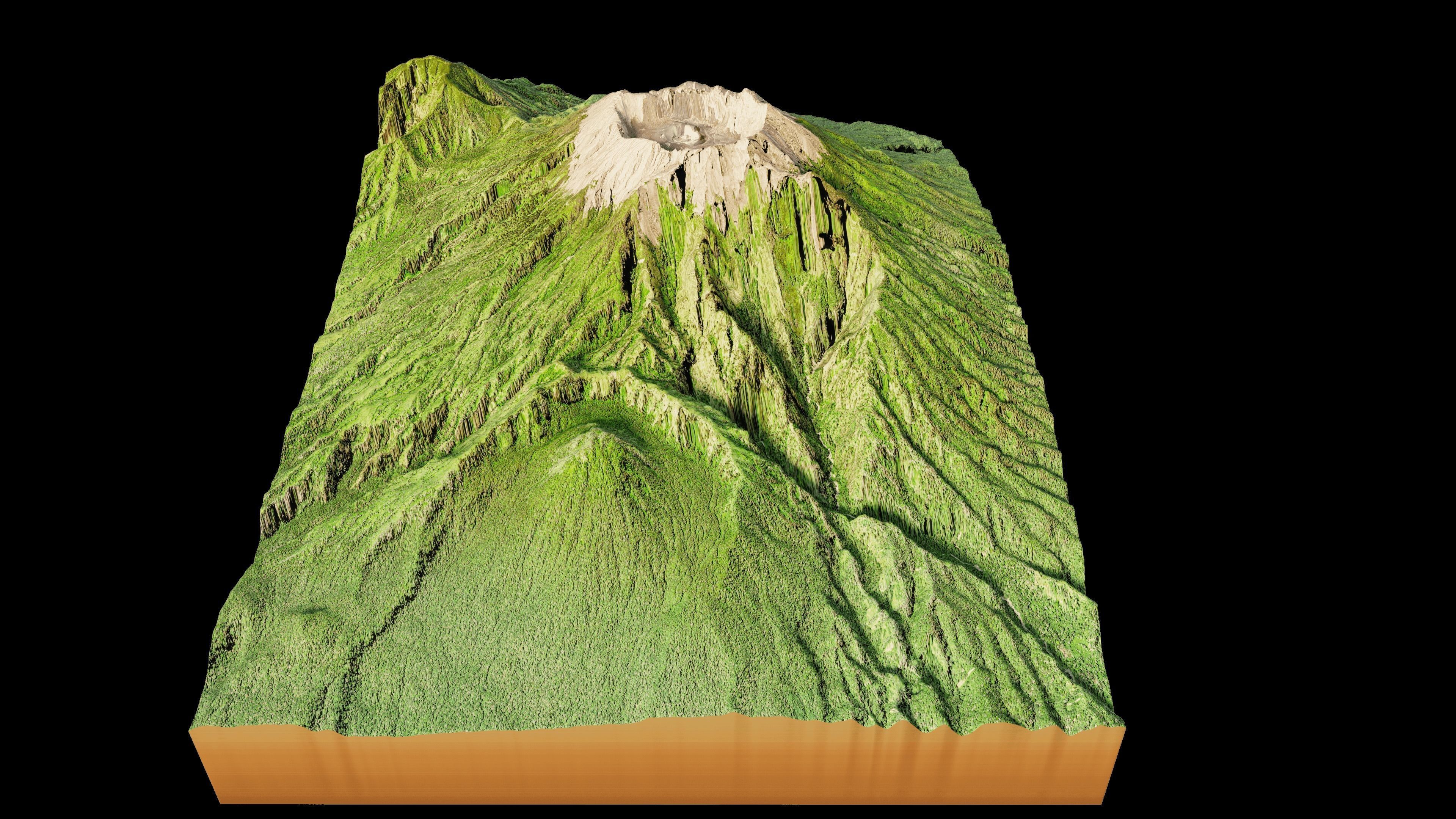 Mount Raung 3d model Terrain 3D model_7