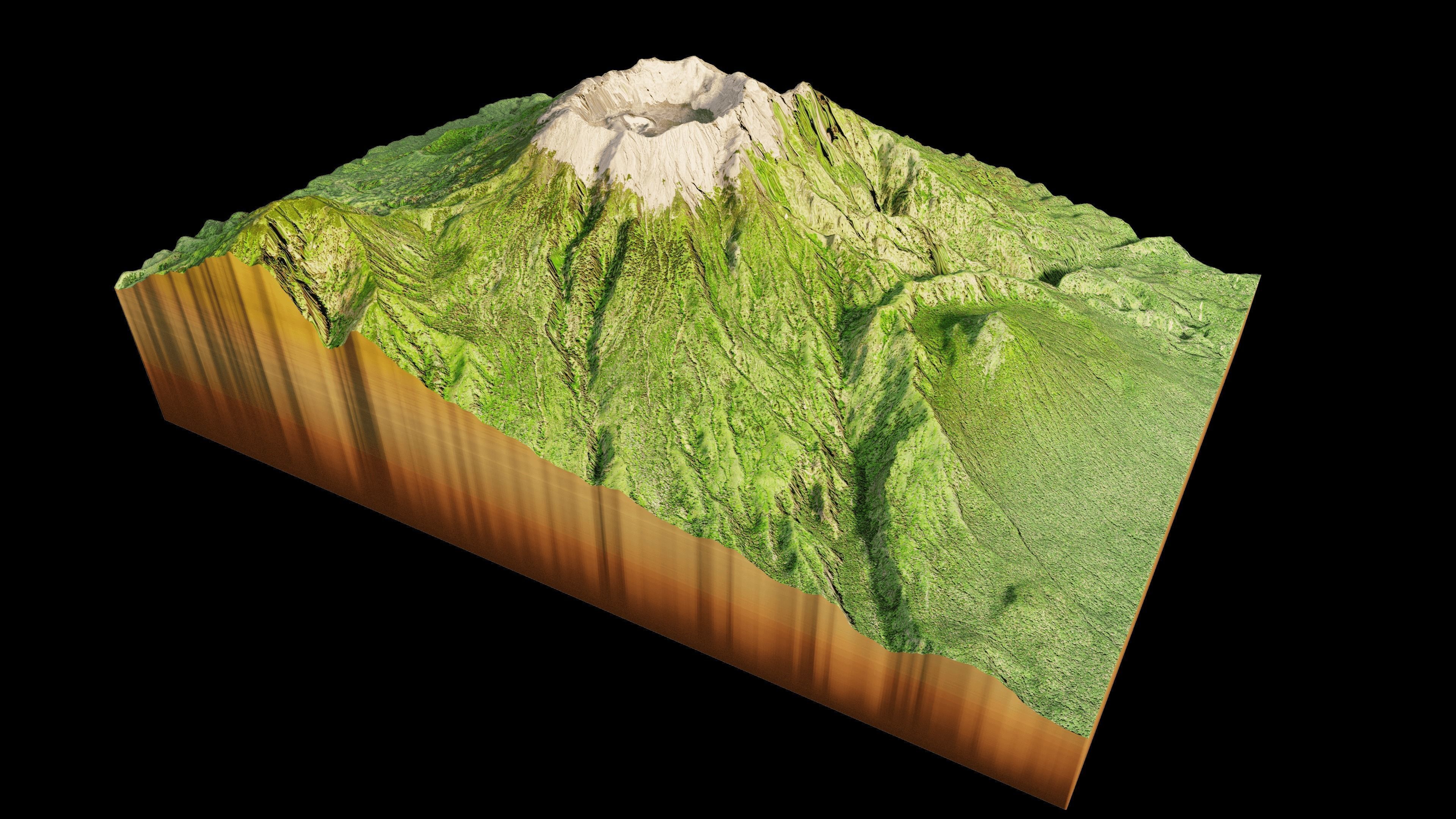 Mount Raung 3d model Terrain 3D model_5
