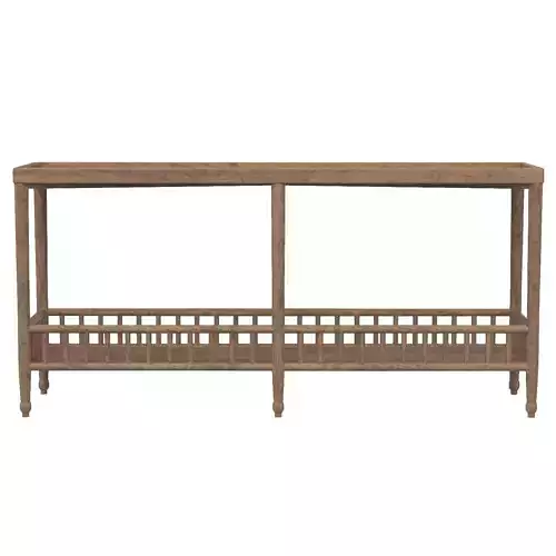 Mango Wood Console Table with Shelf