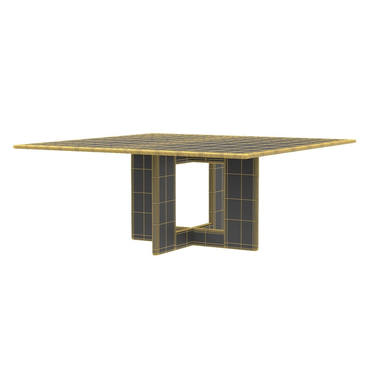 Mandalay Perry 72sq Dining Table 3D model_5