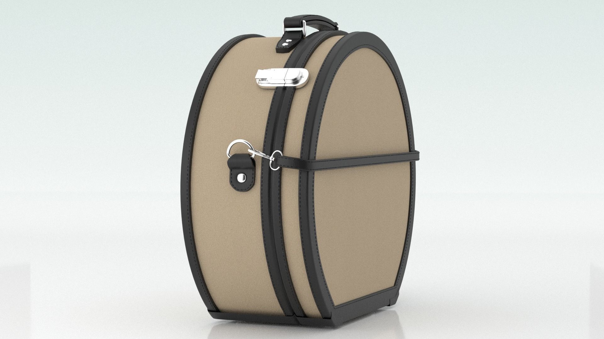 Editor Black HatBox Large Fabric 3D model_2