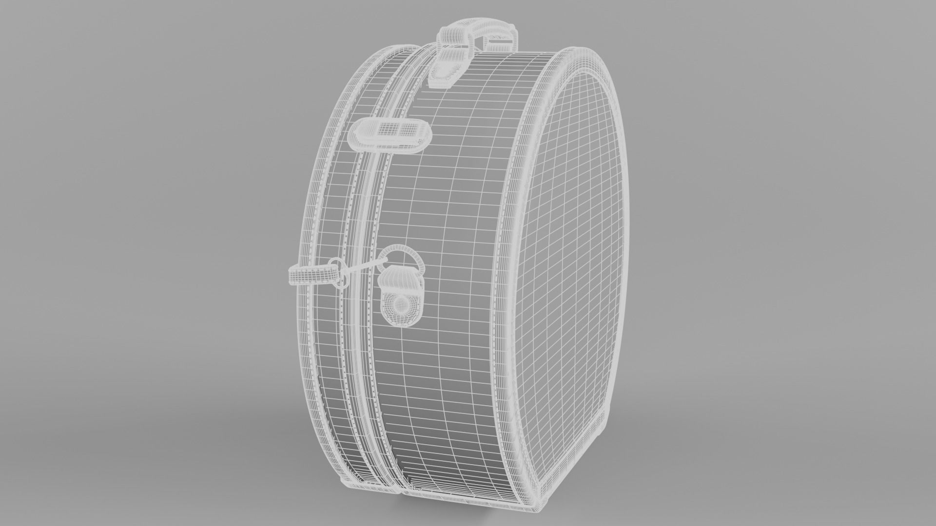 Editor Black HatBox Large Fabric 3D model_6