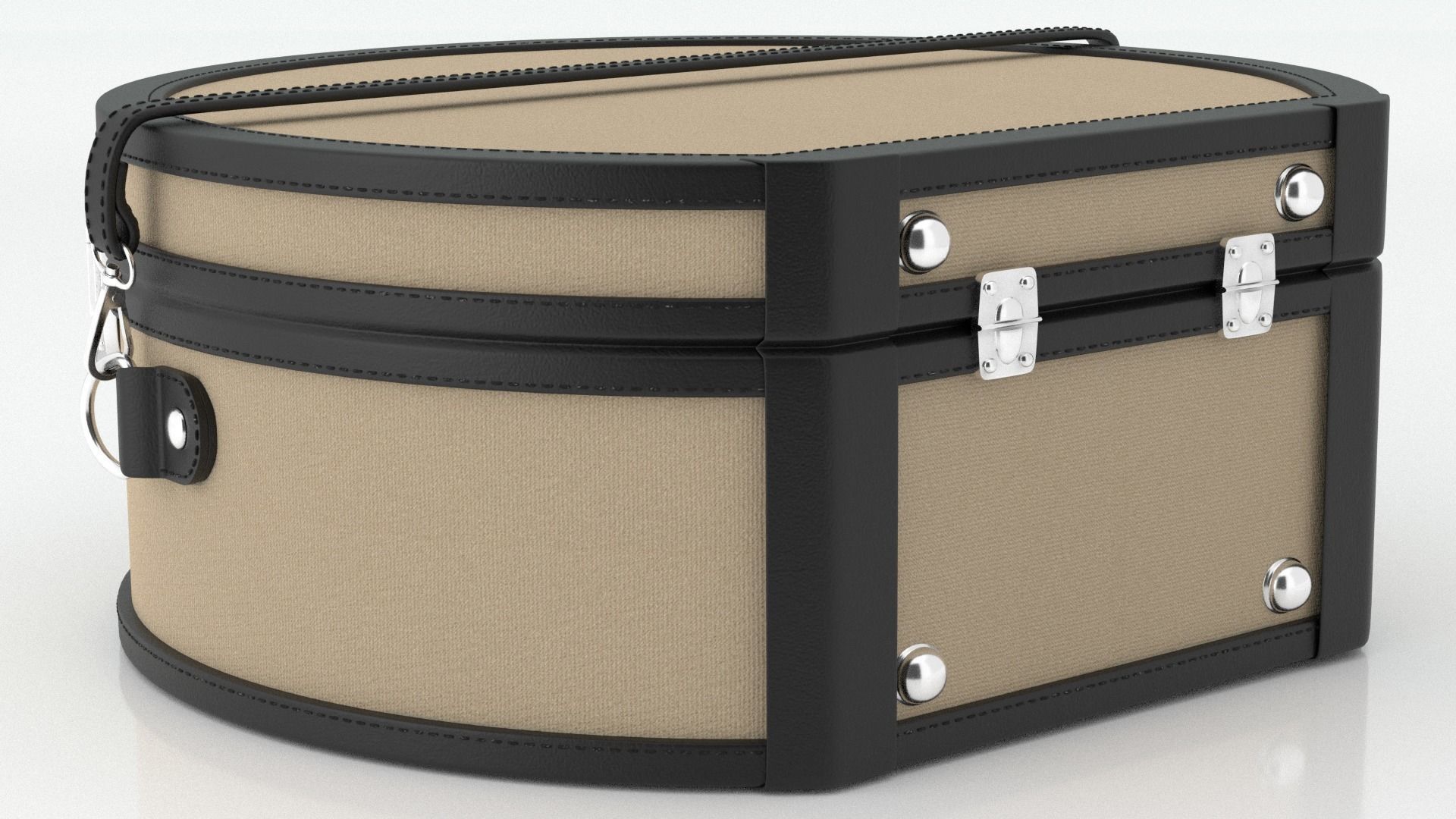 Editor Black HatBox Large Fabric 3D model_3