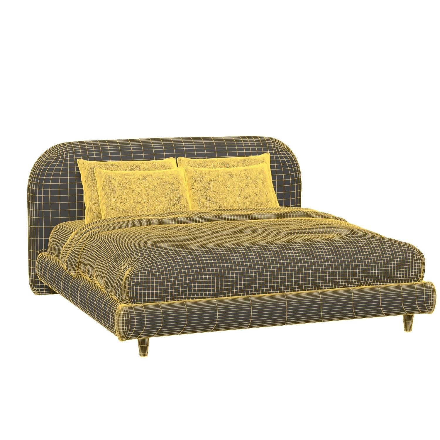Dovetail Marlene Bed 3D model_5