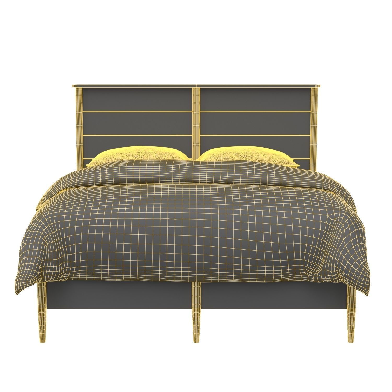 Curated Langley Queen Bed 3D model_5