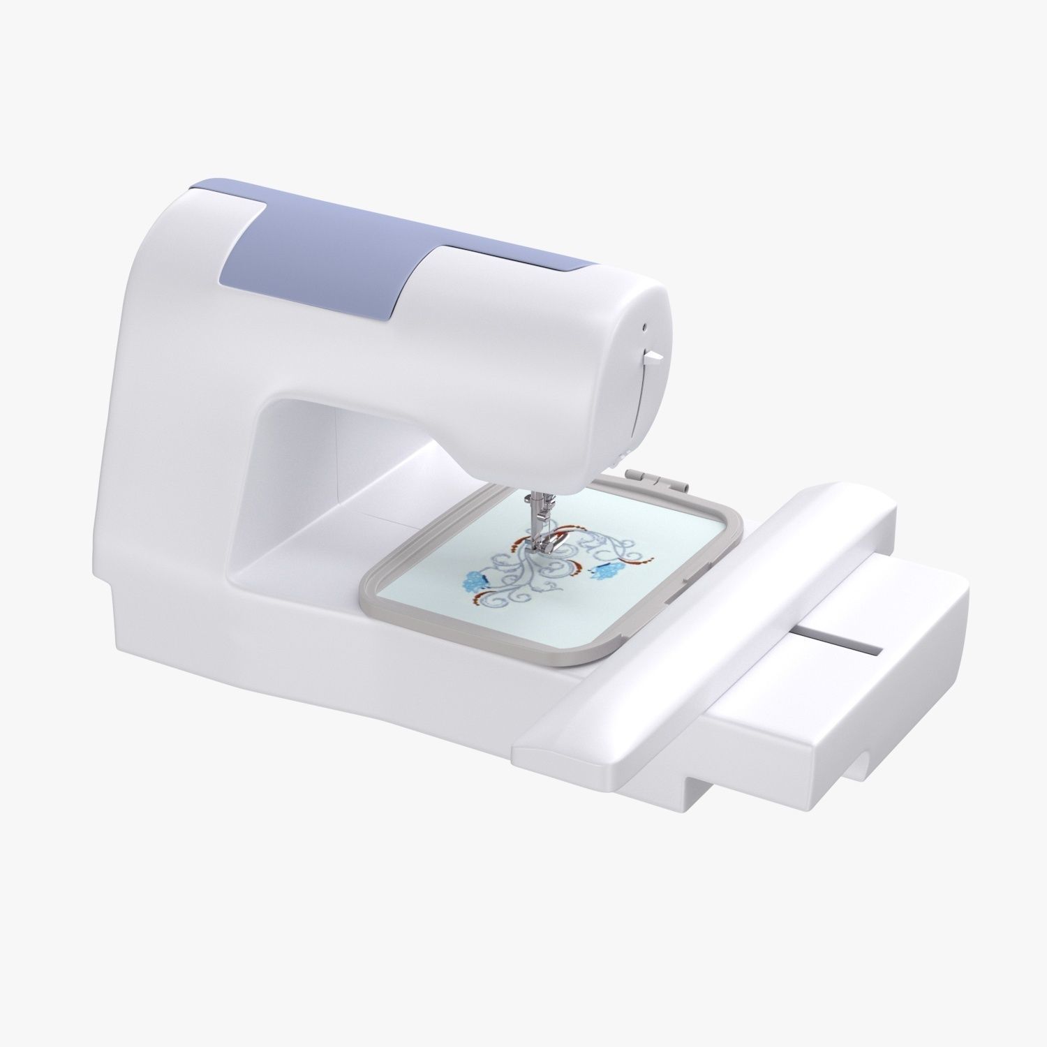 Brother PE800 Embroidery Machine 3D model_4
